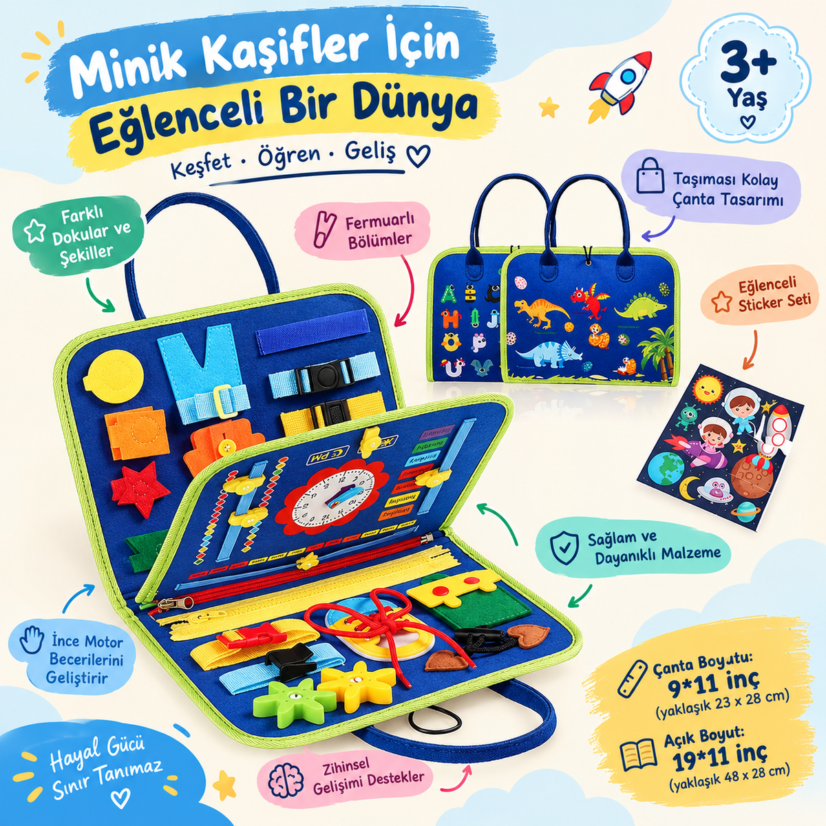 Minik Kaşifler Aktivite Çantası